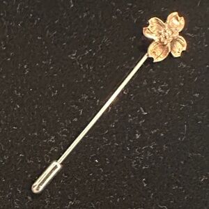 Copper Dogwood Flower Lapel Pin